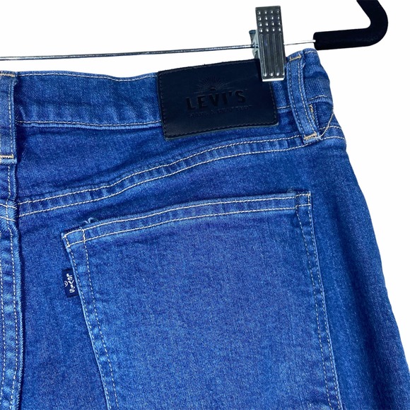 Made and crafted Levi Silver High Skinny Medium Wash Jeans Raw Hem sz 30 - Picture 4 of 8